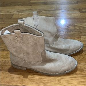 beige booties